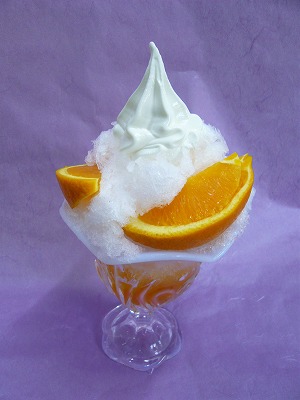 生オレンジ氷水